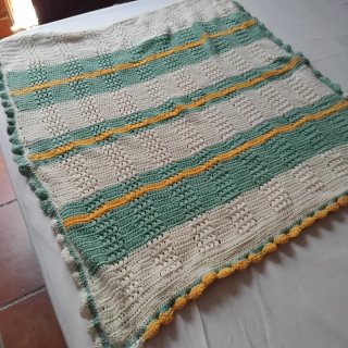 Mantita arrullo bebé crochet