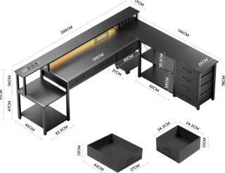 Mesa de escritorio modular L