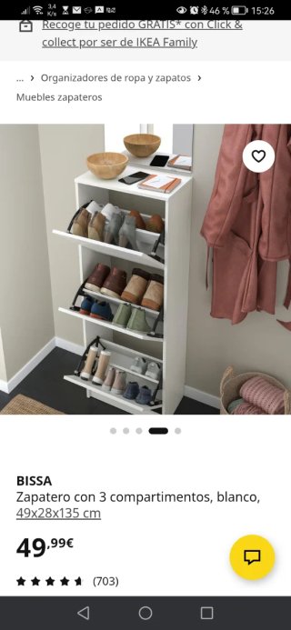 ZAPATERO IKEA BLANCO