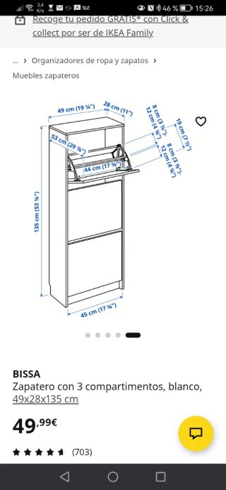 ZAPATERO IKEA BLANCO