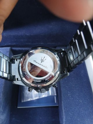 Reloj Maserati Negro y Plateado