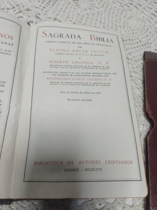 Sagrada Biblia nácar Colunga