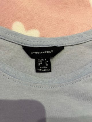 Pack 2 Camisetas Crop Tops Primark XS y M azul