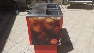 Nevera Botellero Coca-Cola Roja