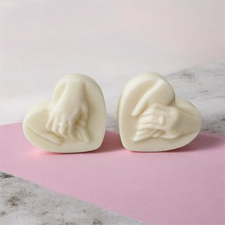 Figuras Corazón Manos Entrelazadas (Lote 2u)