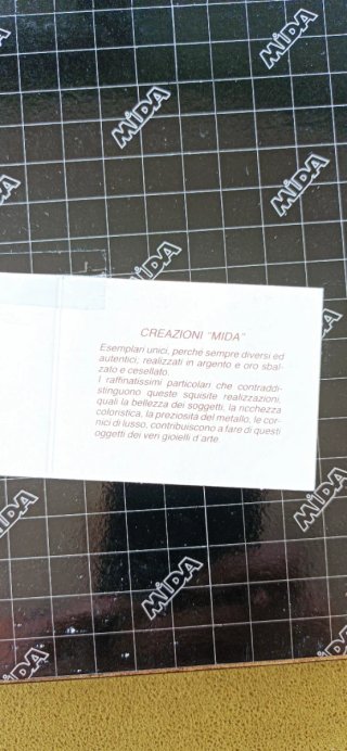 Quadretto Mida paesaggio in metallo e legno