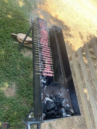 Barbacoa artigianale speciale per spiedini e stecche