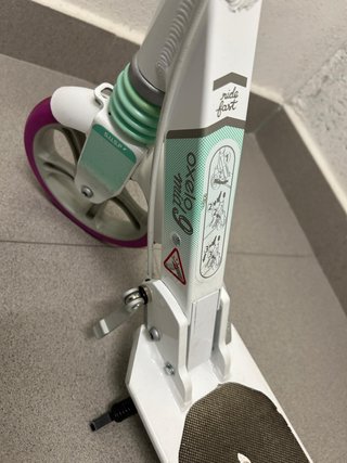 Patinete Oxelo MID 9 Blanco-Verde Turquesa