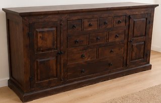 Cómoda Rústica Colonial Madera 180cm