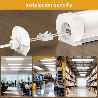 Lámpara LED de techo pack de 4un. 120 cm