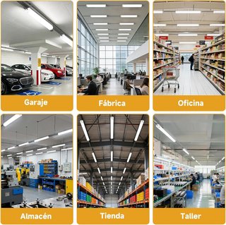 Lámpara LED de techo pack de 4un. 120 cm