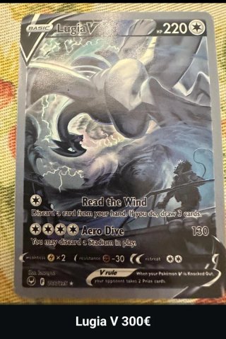 Lugia V 220 HP Carta Pokémon