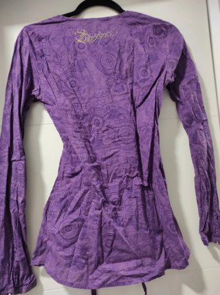 Blusa Desigual Morada mariposas