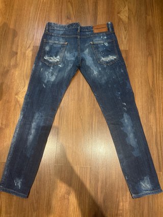 Vaqueros pitillo DSquared2 azul tejano