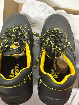Zapatos de seguridad Bee work negros y amarillos