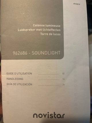 Altavoz Novistar LED Bluetooth Radio