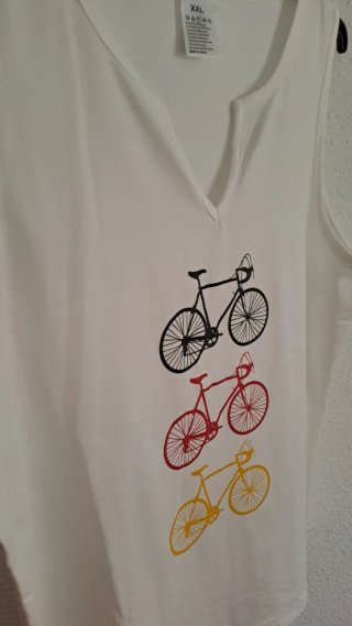 Camiseta sin mangas mujer bicis