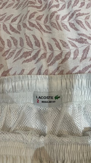 Pantalón corto blanco Lacoste