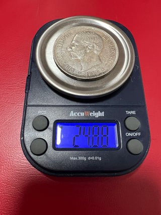 5 Pesetas Alfonso XII 1885 Plata