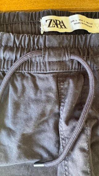 Joggers Zara Azul Hombre