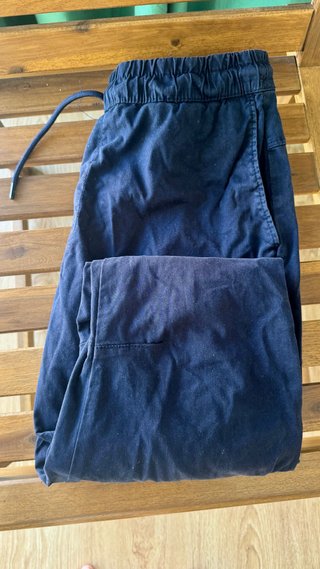 Joggers Zara Azul Hombre