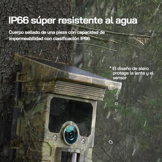 Cámara de caza solar Wi-Fi Bluetooth WOLFANG