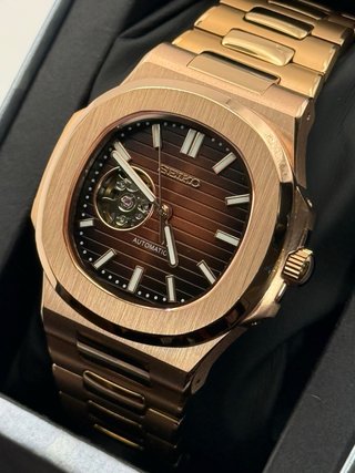 Seiko Mod Nautilus Chocolate