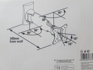 Soporte TV Pared Vivanco Inclinable y Giratorio