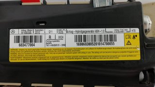 16986038052010 (BEIGE) AIRBAG ASIENTO DERECHA MERCEDES-BENZ CLASE A  2ª GENER. W169 2004-2005-2006-2007-2008-2009-2010-201...