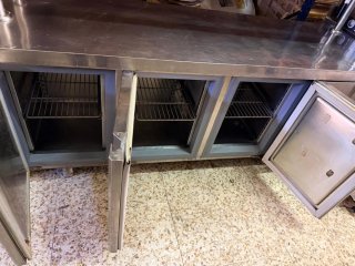 Bajo mostrador refrigerador acero inoxidable