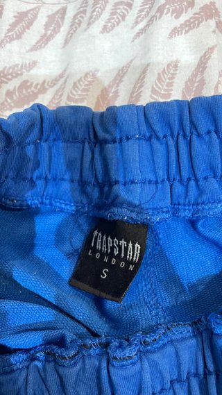 Trapstar Pantalón Corto Azul Multicolor