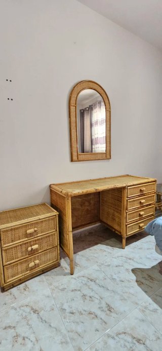 Conjunto Mueble Habitación Mimbre y ratan