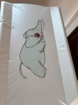 Vaschetta per neonati con fasciatoio