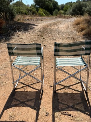 2 Sillas Director Plegables Camping