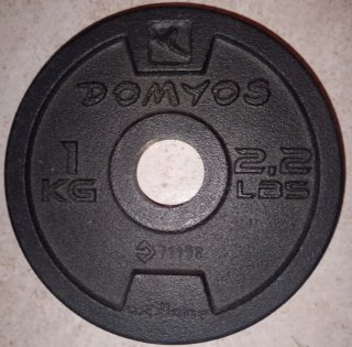 Disco de pesa DOMYOS 1 kg / 2.2 Lbs