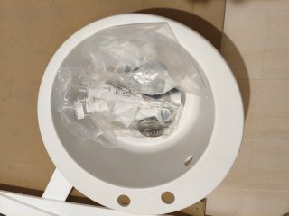 Encimera de mármol 2 piezas + fregadero