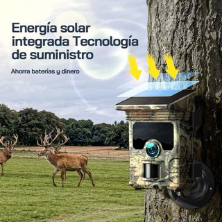 Cámara de caza solar Wi-Fi Bluetooth WOLFANG