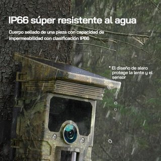 Cámara de caza solar Wi-Fi Bluetooth WOLFANG