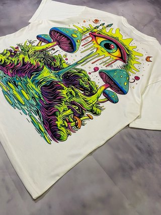T-shirt Y2K Stile Psichedelic Taglia M unisex