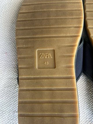 Sandalias Zara Cruzadas Azul Marino