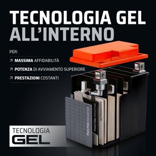 Batería moto gel arranque sellada GP-PRO