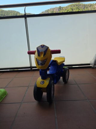 Bici Andador Infantil Azul y Amarillo