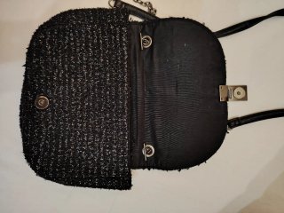 Borsa donna nera con fibbia