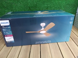 Philips Olas Ventilador de Techo con Luz LED