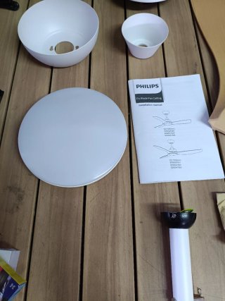 Philips Olas Ventilador de Techo con Luz LED