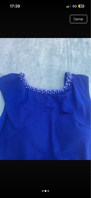 Vestido azul largo fiesta
