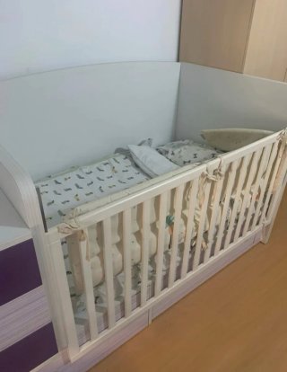 Cuna convertible en cama