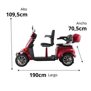 Scooter Eléctrico FASTER XTREM 2 Plazas, IVA 4%