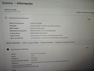 HP Compaq DC 6200 Pro SFF Ordenador