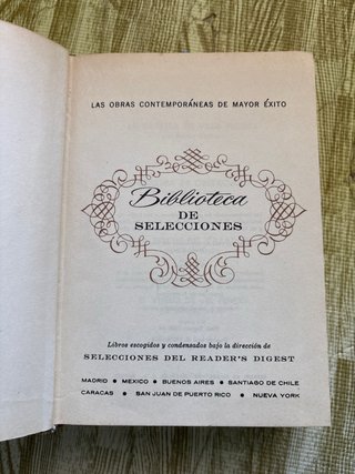 Libro Edt. Selecciones del resder’s digest.